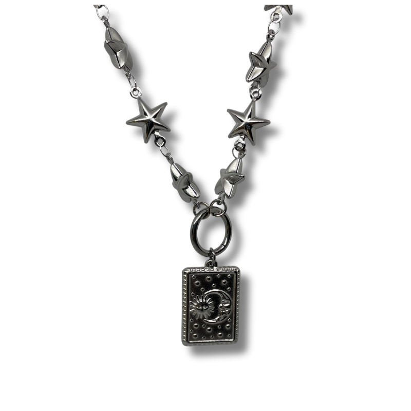 Collier Moon and Sun breloque