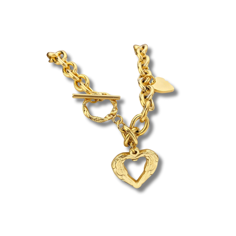 Collier Breloques hearts