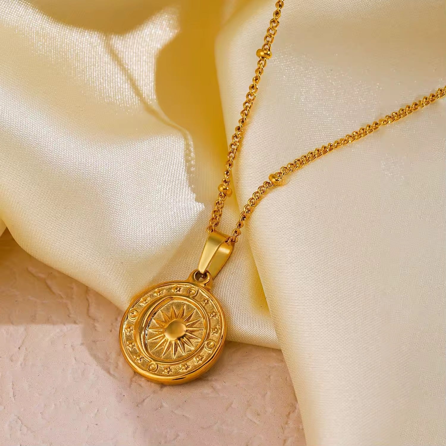 Moon and Sun necklace