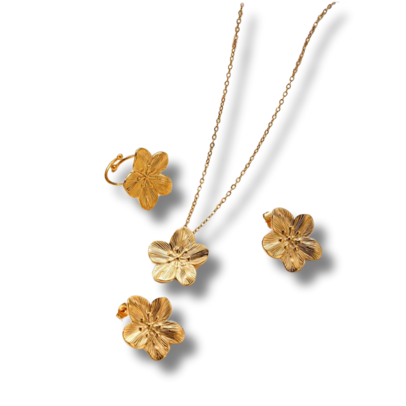 Lot Bagues Collier Boucles
